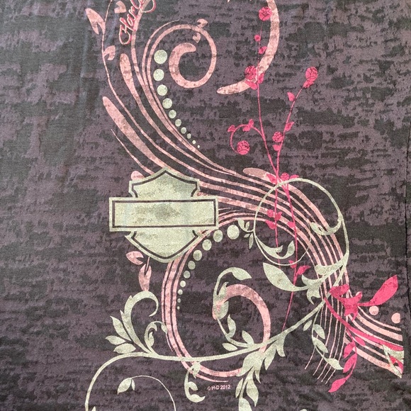 SOLD Harley-Davidson Burnout Long Sleeve Top - Picture 2 of 7